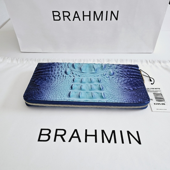 NWT Brahmin Affinity Ombre Melbourne Skyler Clutch - Picture 3 of 16